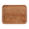 Laminate Surface Grained Tray Madeira Olive Brown 460 mm - Cambro - Fourniresto