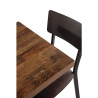 Plateau de Table Carré Effet Bois Vieilli - L 700mm - Bolero