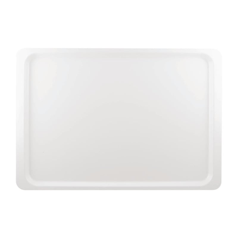 Plateau de Service en Polyester Euronorme 530 x 370mm Blanc - Roltex - Fourniresto