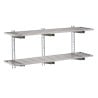 Geperforeerde Wandplank van Roestvrij Staal - L 1800 x 400mm - Gastro M
