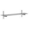 Geperforeerde Wandplank van Roestvrij Staal - L 1800 x 400mm - Gastro M