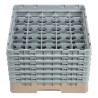 Glazenrek 25 compartimenten Camrack Beige - L 500 x B 500mm - Cambro