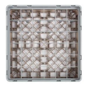 Glass Rack 36 Compartments Camrack Beige - L 500 x W 500mm - Cambro