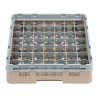 Glass Rack 49 Compartments Camrack Beige - L 500 x W 500mm - Cambro