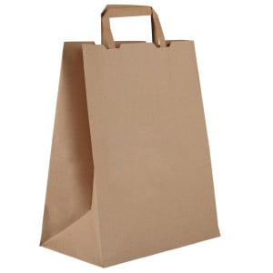 Large Compostable Bags made of Recycled Paper - 250 mm - Pack of 250 - Vegware