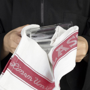 Leinen-Gläserhandtücher - Rot - L 762 X 508 mm - Vogue