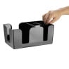 Bar Display Stand 3 Compartments Black - Olympia KRISTALLON - Fourniresto