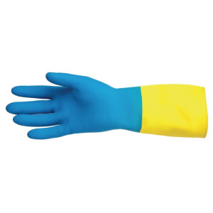 Waterproof Light Chemical Protection Blue and Yellow Gloves Mapa 405 - Size L - Mapa