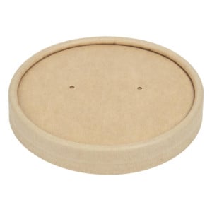 Deksel voor Kraft Soepkommen Magnetronbestendig Recyclebaar 225ml en 350ml - Set van 500 - Colpac