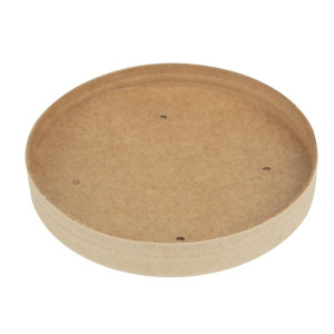 Deckel für mikrowellengeeignete, recycelbare Kraft-Suppenschalen 225ml und 350ml - Packung mit 500 - Colpac