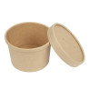 Deckel für mikrowellengeeignete, recycelbare Kraft-Suppenschalen 225ml und 350ml - Packung mit 500 - Colpac