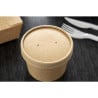 Deksel voor Kraft Soepkommen Magnetronbestendig Recyclebaar 225ml en 350ml - Set van 500 - Colpac