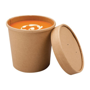 Microgolfbare Kraft Soepkommen Recycleerbaar 350ml - Set van 500 - Colpac