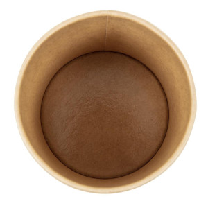 Recycelbare mikrowellengeeignete Kraft-Suppenschalen 350ml - Packung mit 500 - Colpac
