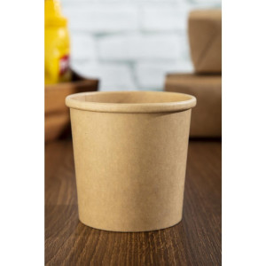 Microgolfbare Kraft Soepkommen Recycleerbaar 350ml - Set van 500 - Colpac