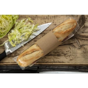Recyclable Kraft Baguette Zakjes Clasp Clip - Set van 500 - Colpac