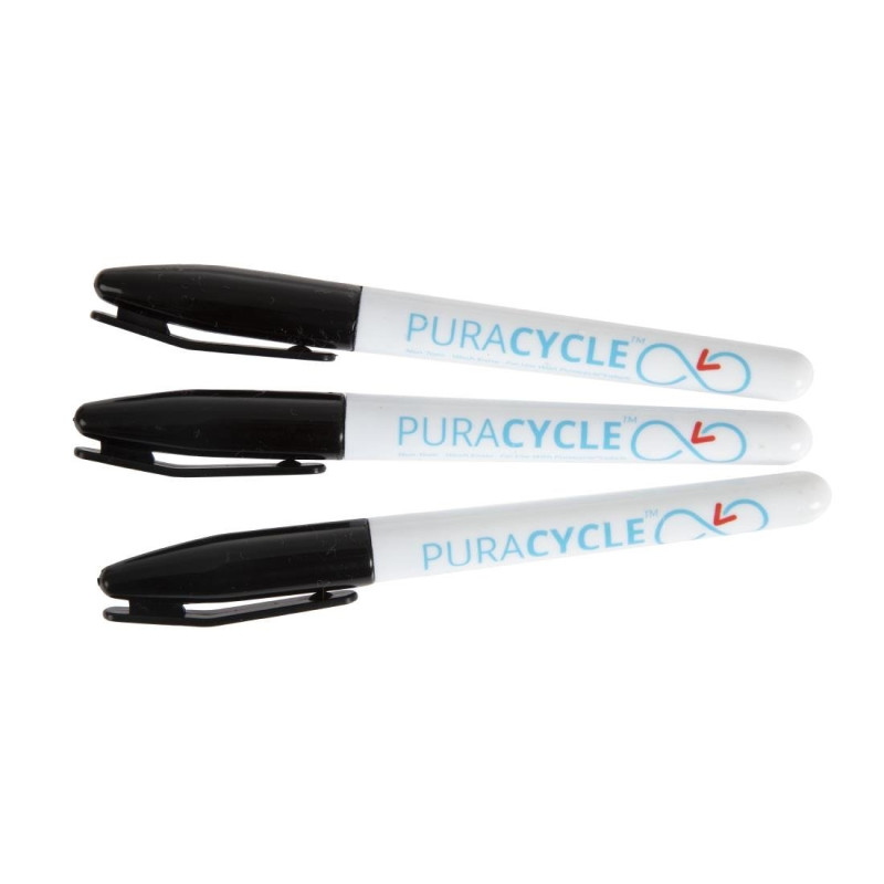 Permanente Schwarze Lebensmittelmarker - Set von 3 - FourniResto Permanente Schwarze Lebensmittelmarker - Set von 3 - FourniResto