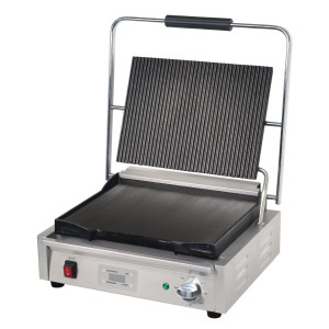 Grote Contactgrill Enkel Geribbeld en Glad - Buffalo