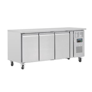 Gekoelde werkbank met 3 deuren Serie U - 417L - Polar - Fourniresto