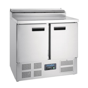 Toonbank voor het bereiden van gekoelde pizza's en salades Serie G - 254L - Polar - Fourniresto