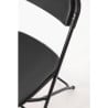 Chaises Pliantes Noires - Lot de 10 - Bolero - Fourniresto