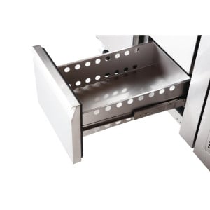 Gekoelde tafel 1 deur 2 laden - 228 L - Polar - Fourniresto