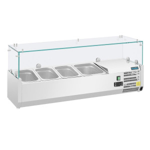 Koelvitrine voor ingrediënten 3x GN 1/3 en 1x GN 1/2 Serie G - Polar - Fourniresto