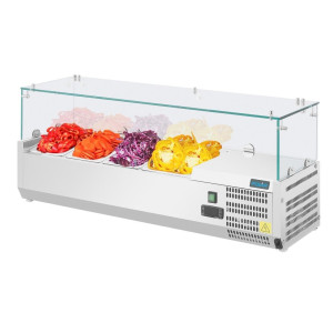 Koelvitrine voor ingrediënten 3x GN 1/3 en 1x GN 1/2 Serie G - Polar - Fourniresto