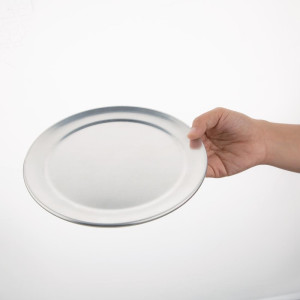 Aluminum pizza plate with wide rim - Ø200mm - Vogue - Fourniresto