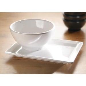 Bol Rond En Melamine Puur Wit - Ø130mm - APS - Fourniresto