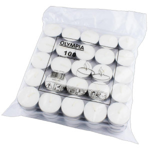 Theelichtjes 4 Uur Ø 40 mm - Set van 100 - Olympia