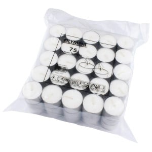 Theelichtjes 8 Uur Ø 40 mm - Set van 75 - Olympia