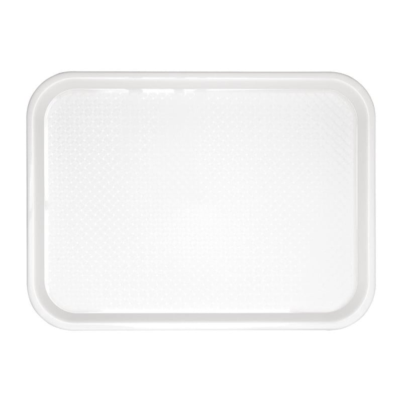 White Plastic Fast Food Tray 345 x 265mm - Olympia KRISTALLON - Fourniresto