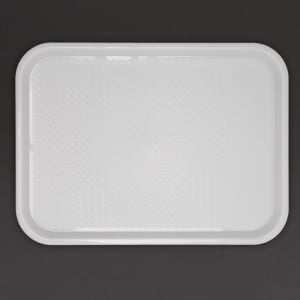 White Plastic Fast Food Tray 345 x 265mm - Olympia KRISTALLON - Fourniresto