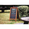 Wooden Sidewalk Sign Board 850 X 500Mm - Olympia - Fourniresto