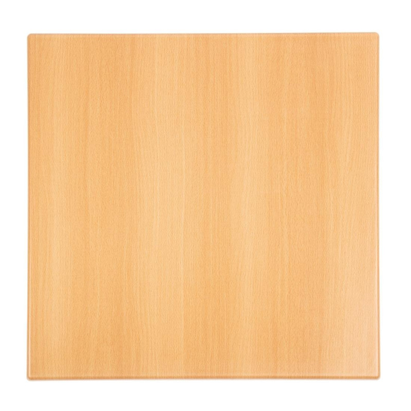 Square Beech Effect Table Top - 600mm - Bolero