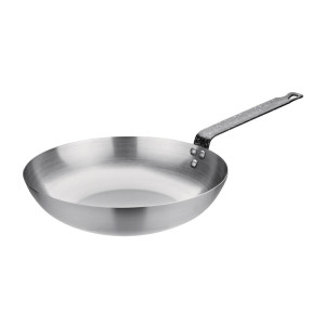 Wok van koolstofstaal 28 cm - Vogue - Fourniresto