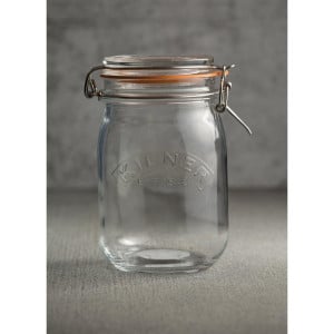 Glazen pot met clip - 1L - FourniResto - Fourniresto