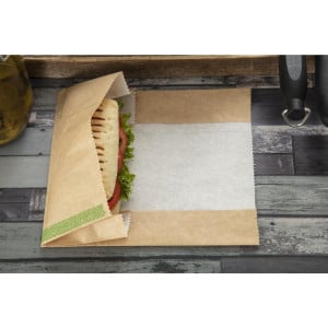 Zakjes Panini Kraft Composteerbaar - Set van 500 - Vegware