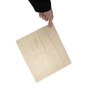 Servetten 1-laags van gerecycled papier met dispenser 320 x 300mm - Set van 6000 - FourniResto