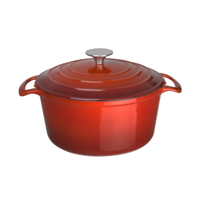 Runde rote Cocotte - 3,2L - Vogue