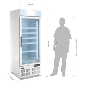 Kühlvitrine mit Umluftkühlung 412L - Polar - Fourniresto