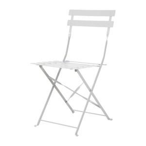Stuhl für die Terrasse aus Stahl - Grau - Set von 2 - Bolero - Fourniresto