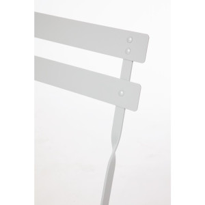 Stuhl für die Terrasse aus Stahl - Grau - Set von 2 - Bolero - Fourniresto