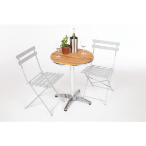 Stalen Terrasstoel - Grijs - Set van 2 - Bolero - Fourniresto