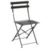 Stalen Terrasstoelen - Zwart - Set van 2 - Bolero - Fourniresto