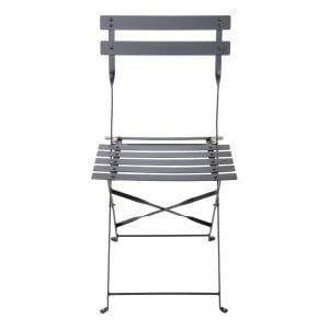 Stalen Terrasstoelen - Zwart - Set van 2 - Bolero - Fourniresto