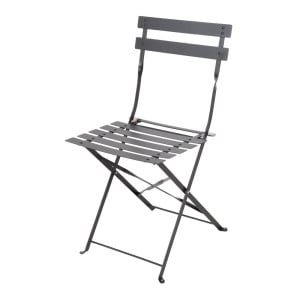 Stalen Terrasstoelen - Zwart - Set van 2 - Bolero - Fourniresto