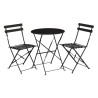 Steel Terrace Table - Black - Bolero - Fourniresto