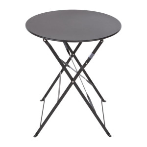 Steel Terrace Table - Black - Bolero - Fourniresto